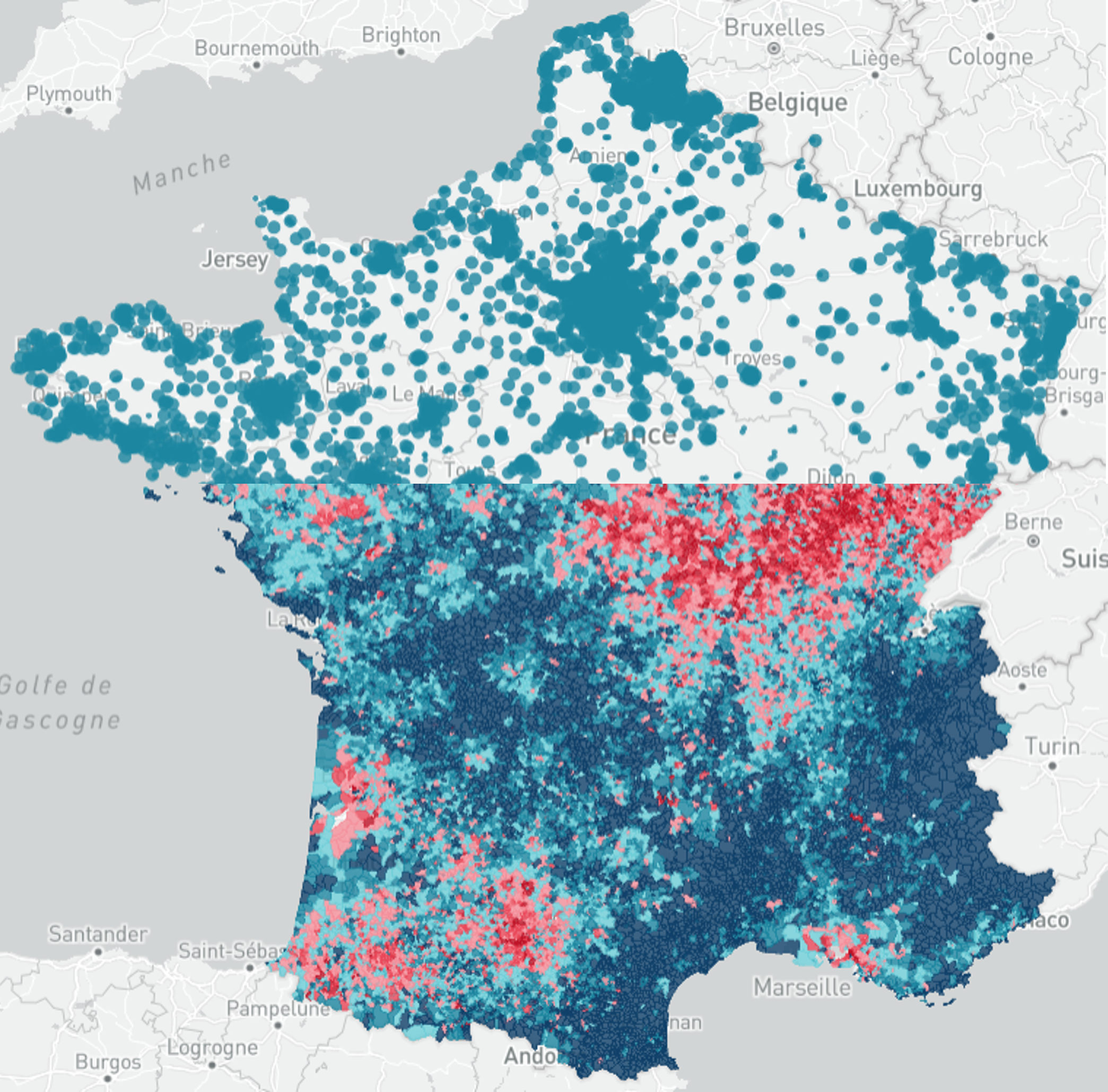 Modélisation locale : passage de l'information brute aux données modélisées via Géostatistique et Machine Learning